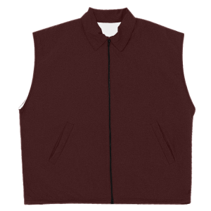 YOUTH WARM UP VEST - Brown, M
