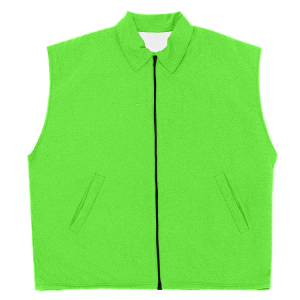 YOUTH WARM UP VEST - Neon Green, M