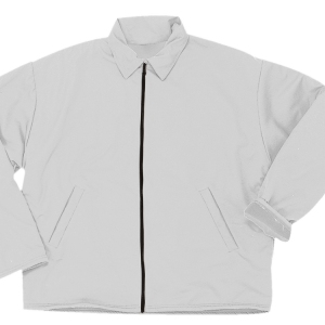 ADULT  WARM UP JACKET - White, M
