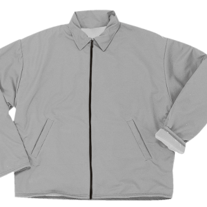 ADULT  WARM UP JACKET - Silver, M