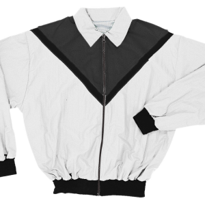 ADULT  WARM UP JACKET - White, M