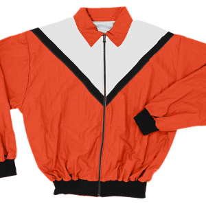 ADULT  WARM UP JACKET - Orange, M