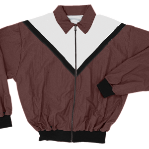 ADULT  WARM UP JACKET - Brown, M