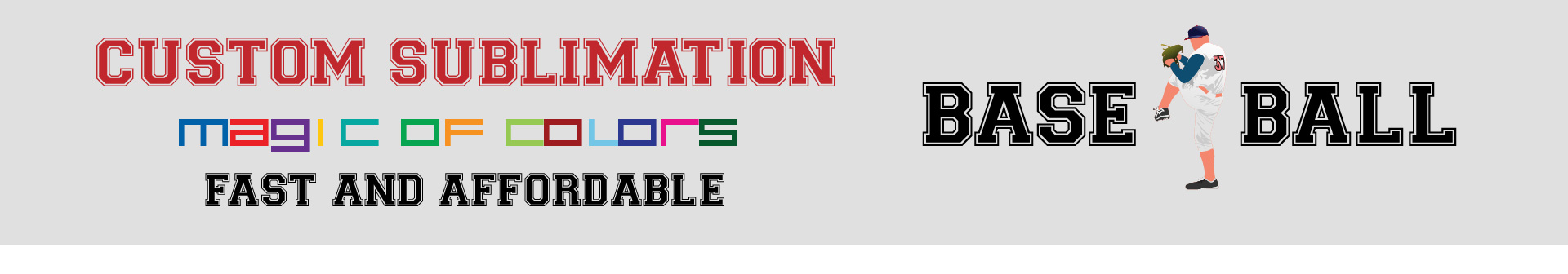 Baseball Sublimation Banner Image