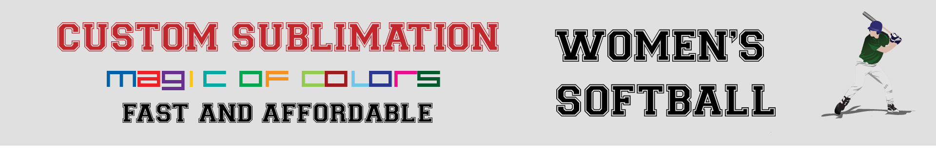 Softball Sublimation Banner Image