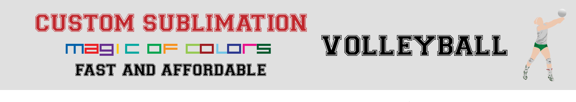 Volleyball Sublimation Banner Image