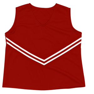 WOMEN'S CHEER TOP - Red, M