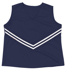 WOMEN'S CHEER TOP - Navy Blue, M