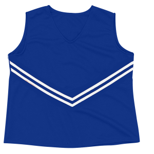 WOMEN'S CHEER TOP - Royal Blue, M