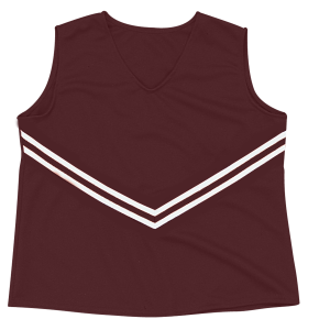 WOMEN'S CHEER TOP - Maroon, M