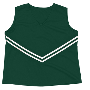 WOMEN'S CHEER TOP - Dark Green, M