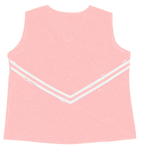 WOMEN'S CHEER TOP - Pink, M