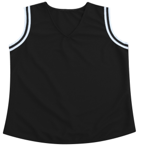 GIRL'S CHEER TOP - Black, M