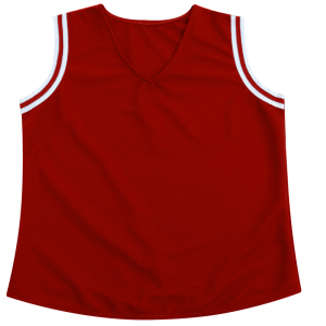 GIRL'S CHEER TOP - Red, M