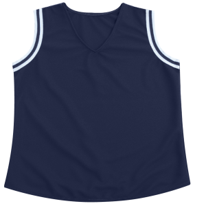 GIRL'S CHEER TOP - Navy Blue, M