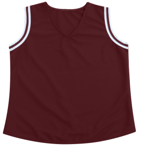GIRL'S CHEER TOP - Maroon, M