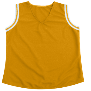 GIRL'S CHEER TOP - Gold, M