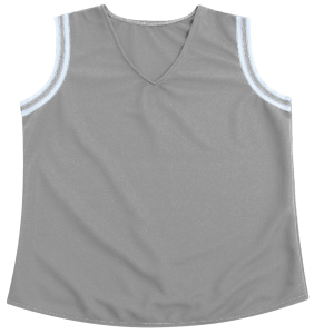 GIRL'S CHEER TOP - Silver, M