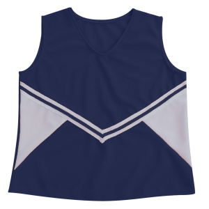 WOMEN'S CHEER TOP - Navy Blue, M
