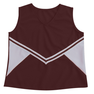 WOMEN'S CHEER TOP - Maroon, M