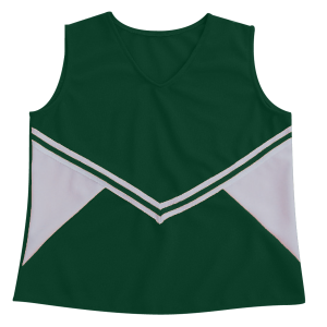 WOMEN'S CHEER TOP - Dark Green, M