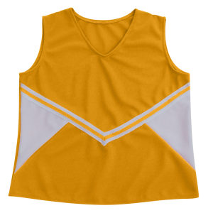 WOMEN'S CHEER TOP - Gold, M