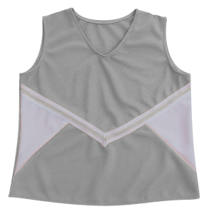 WOMEN'S CHEER TOP - Silver, M