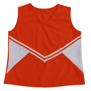 WOMEN'S CHEER TOP - Orange, M
