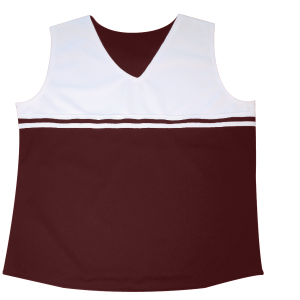 WOMEN'S CHEER TOP - Maroon, M