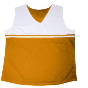 WOMEN'S CHEER TOP - Gold, M