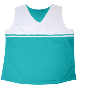 WOMEN'S CHEER TOP - Teal, M