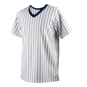 YOUTH ALL SPORT SHIRT - WHITE / NAVY BLUE, M