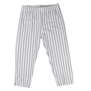 ADULT  BASEBALL PANTS - WHITE / NAVY BLUE, M
