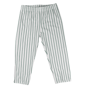 ADULT  BASEBALL PANTS - White / Dark Green, M
