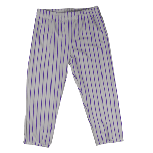 ADULT  BASEBALL PANTS - Silver / Purple, M