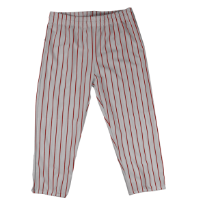 ADULT  BASEBALL PANTS - Silver / Red, M