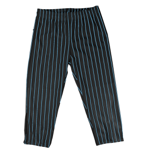 ADULT  BASEBALL PANTS - Black / Columbian Blue, M