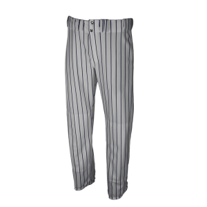 ADULT  BASEBALL PANTS - SILVER / NAVY BLUE, M