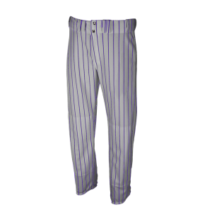 ADULT  BASEBALL PANTS - Silver / Purple, M