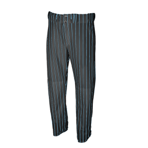 ADULT  BASEBALL PANTS - BLACK / COLOMBIAN BLUE, M