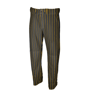 ADULT  BASEBALL PANTS - BLACK / GOLD, M