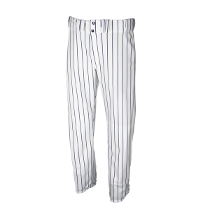 ADULT  BASEBALL PANTS - WHITE / NAVY BLUE, M