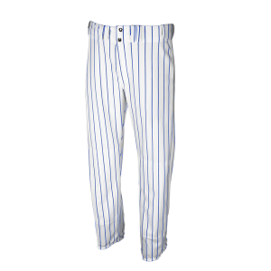 ADULT  BASEBALL PANTS - WHITE / ROYAL BLUE, M