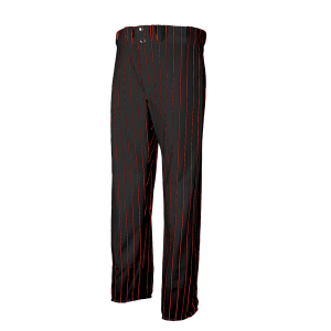 ADULT  BASEBALL PANTS - BLACK / RED, M