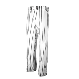 ADULT  BASEBALL PANTS - White / Black, M
