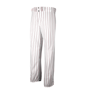 ADULT  BASEBALL PANTS - White / Maroon, M