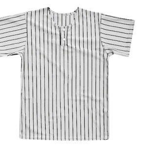 YOUTH BASEBALL JERSEY - White / Black, M