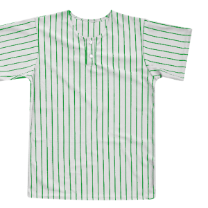 YOUTH BASEBALL JERSEY - WHITE / KELLY GREEN, M