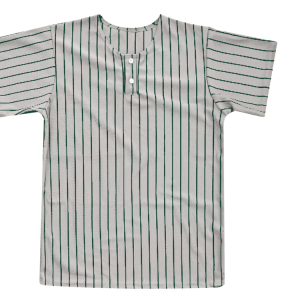 YOUTH BASEBALL JERSEY - SILVER / DARK GREEN, M