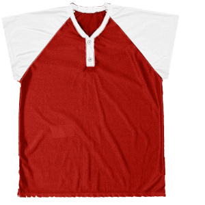 ADULT  BASEBALL  / SOFTBALL JERSEY - Red, M